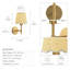 Applique murale à bras cône 1 lumière Rowabi Elan-572028309