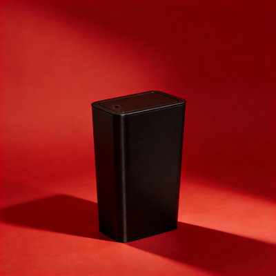 Paquet de 3 poubelles minces avec couvercles escamotables, petites poubelles pour la cuisine, la salle de bain, la chambre à coucher et le bureau, conception peu encombrante avec contrôle des odeurs