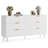 6-Drawer Dresser With Wave-Fluted Panels, Modern Boho Storage Cabinet With Solid Wood Frame And Metal Handles, Versatile Organizer For Bedroom, Living Room, Entryway, Hallway & Closet-1428630009