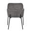 Chaise rembourrée Delisle, graphite