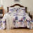  Purple/Pink Multi Color And Patterns Cotton Reversible Quilt Set-96923956