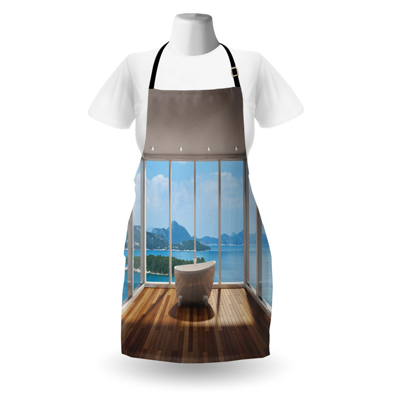 No Pattern Bib Apron