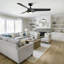 Ventilateur de plafond réversible 56 po avec pales en ABS gris foncé Modern Farmhouse