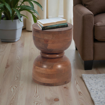 Table de bout en bois massif H 18 po x l 13 po