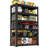 6 Tier Adjustable Heavy Duty Metal Garage Storage Shelves Industrial Shelves Utility Rack