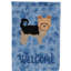 Caniche en polyester à 2 côtés 40 x 28 po standard welcome drapeau maison-957493082