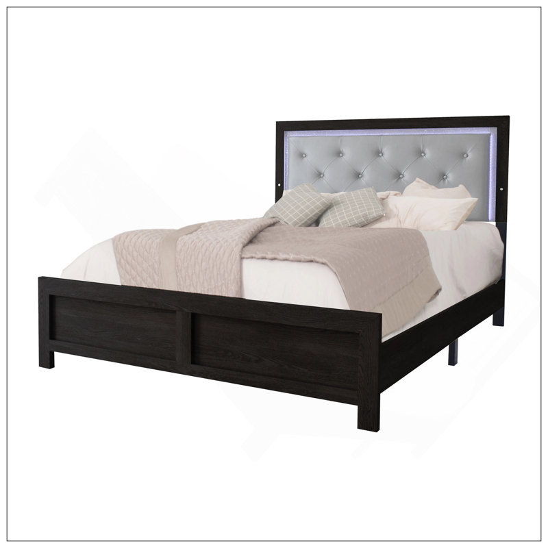 Mobilier de chambre à coucher 1Pc, Noir/gris, Grand