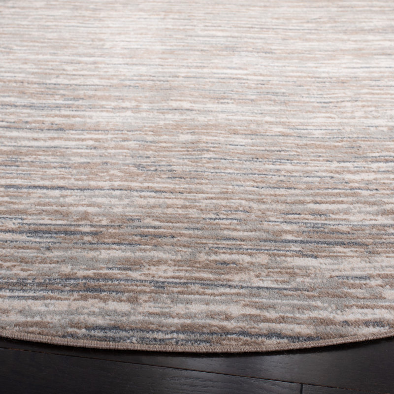 Pyramid Performance Abstract Rug, Round 6'7"