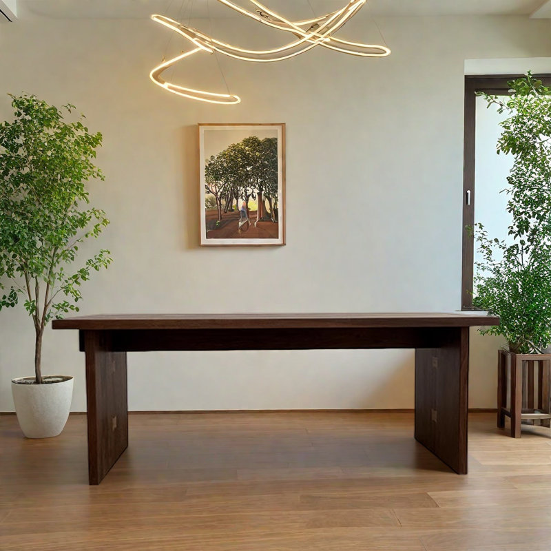 Solid Black Walnut Dining Table., 29.53"H x 70.87"L x 31.5"W