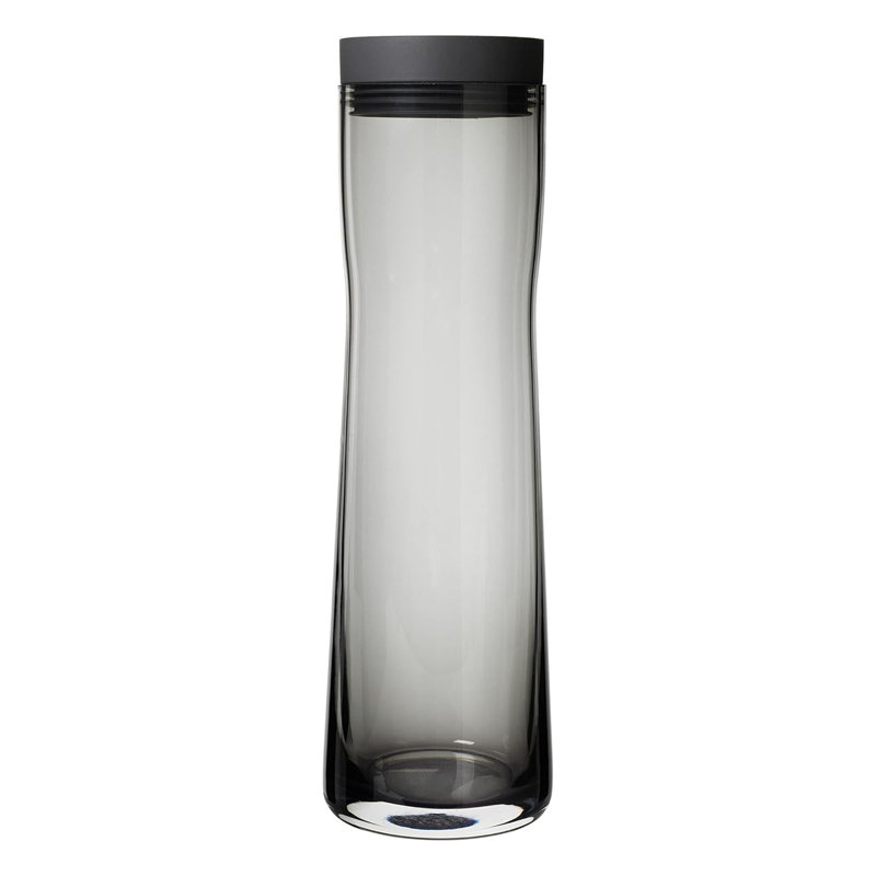 1 L Karaffe Splash, Dark Grey/ Transparent Black