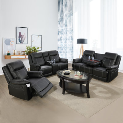 Ensemble de salon inclinable 3 pièces Adheen