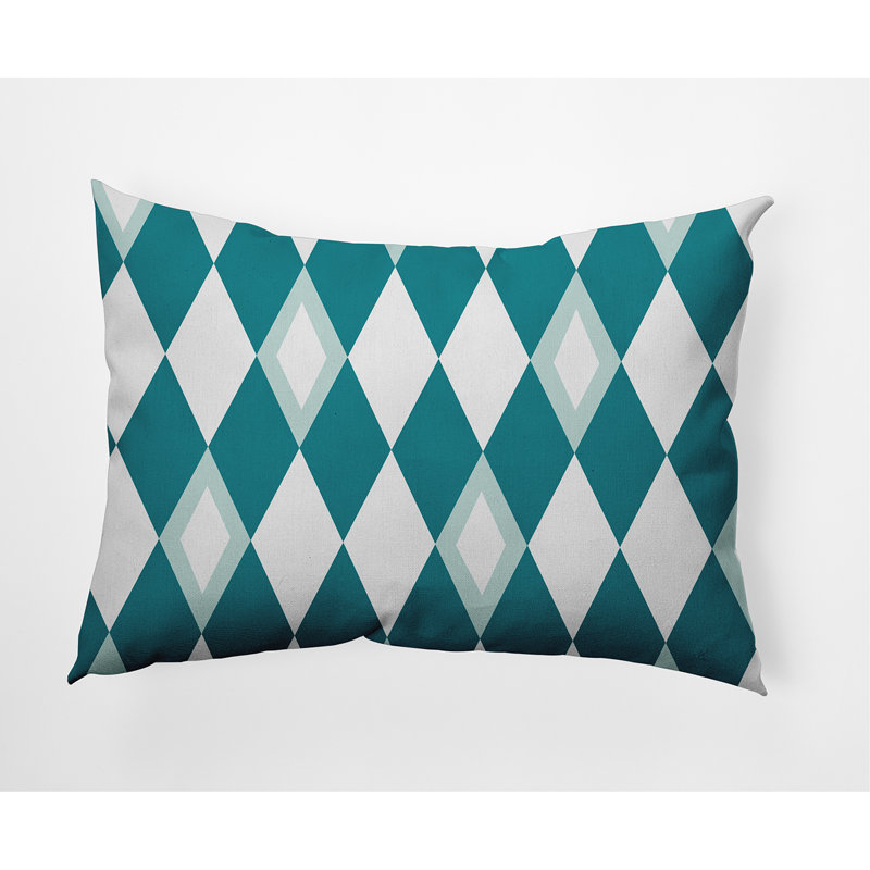 Housse et insert de coussin Harlequin, bleu