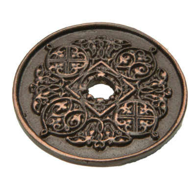 Millennium large round escutcheon in Antique Brass