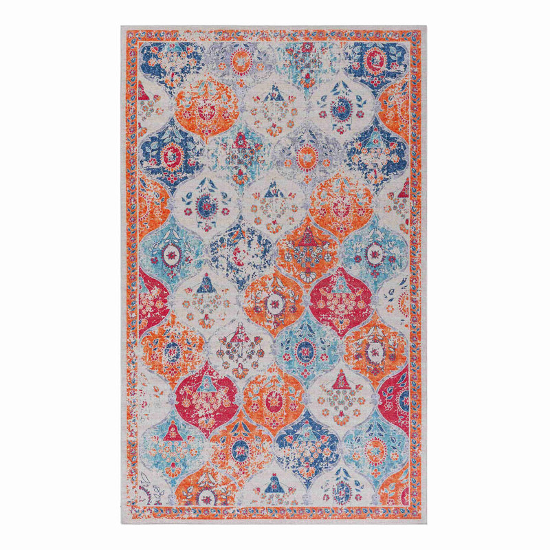 Area Rug , Washable Rug, Low-Pile, Non-Slip, Non-Shedding, Foldable, Kid & Pet Friendly - Area Rugs For Living Room, Bedroom, Kitchen, Dining Room Rug - Perfect Gifts