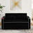 Modern Bed With Adjustable Back, Port, Ashtray & Phone Mount - Black Velvet Foldable Back And Function  Black