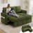 81" Convertible L Shaped Couch Sofa Sleeper With Reversible Chaise With Storage And Side Pockets-649564526