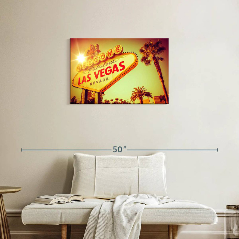 Enseigne célèbre Kavia Las Vegas, H 20 po x l 30 po