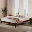 Structure de lit plateforme en bois de bambou sec de 12 po avec grand lit et support en métal, sans sommier tapissier, assemblage facile-1399036746-1399036741