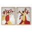 Rythme doré - reproduction encadrée de qualité supérieure - prête à être accrochée - aucun clou requis - aucun clou requis-1540641974-1540641977