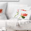 Coussin lombaire en aquarelle de rose floral