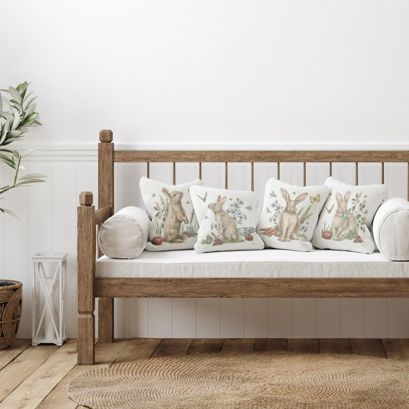 Coussin Spring Spring Woodland Rabbits