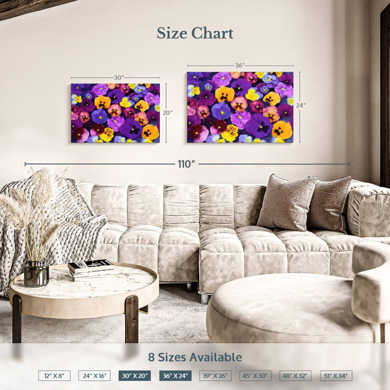 Harnek Pansy Colors, 20'' H x 30'' W