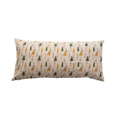 Cotton Lumbar Rectangular Pillow Cover & Insert