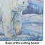 Polar Bear Glass Cutting Board Large