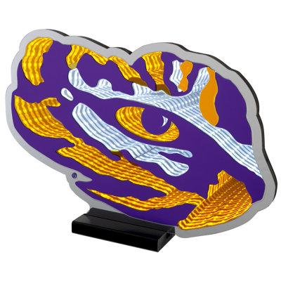 Éclairage à logo 3D à DEL Sport Tigers de Sportacia de la NCAA Team - effet lumineux, affichage acrylique avec prise UL et support