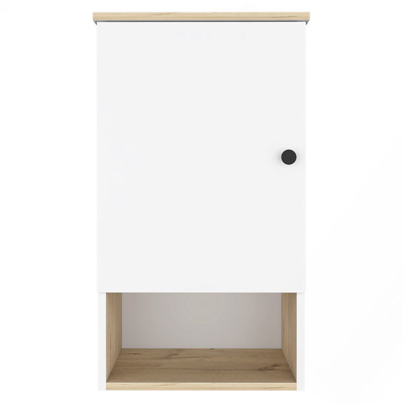 Medicine Cabinet, Two Internal Shelves, Single Door, One Shelf, White
