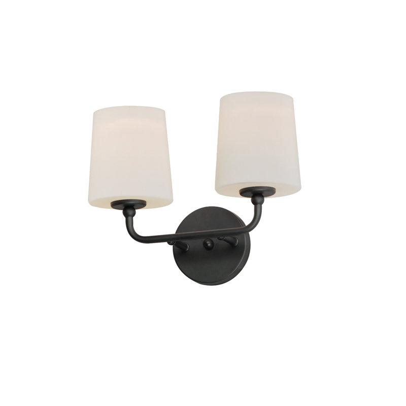 Areia Steel Armed Sconce, Black