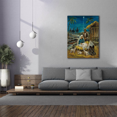 Art de toile "Nativité" par Silvia Vassileva
