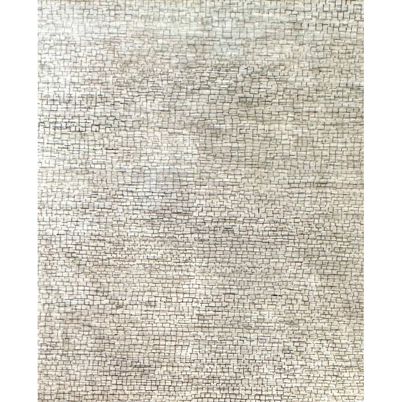 Proprietary Patterns Wool Abstract Area Rug in Bleeker Beige, Rectangle 9' x 12'