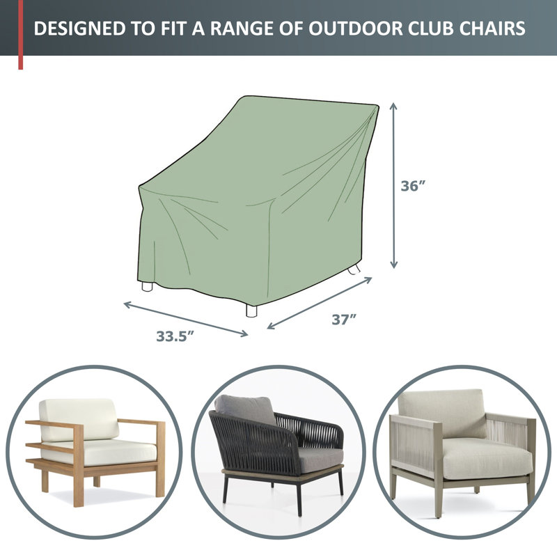 Outdoor Patio Chair Cover, Mint