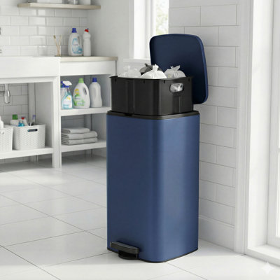 Clerfont Step On Kitchen Trash Can