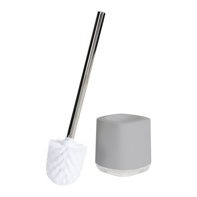 Bath Bliss Plastic Toilet Brush And Holder