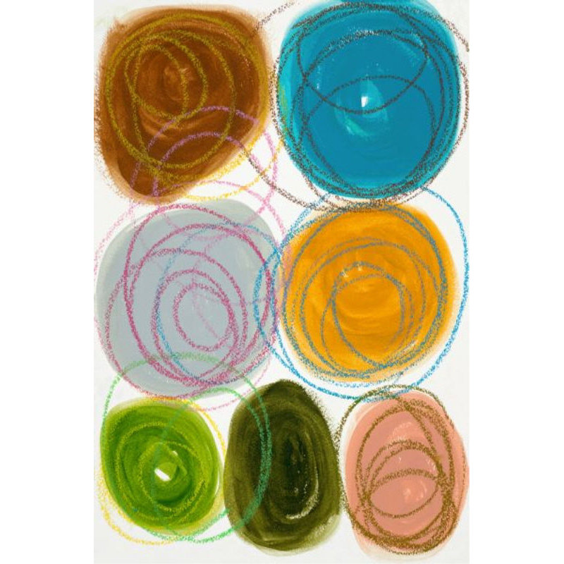 Color Lines I Print by Sara Brown, Glass Coat, 60" H x 40" W