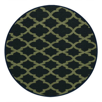 Tapis bleu en treillis lavable à la machine