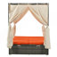 Adjustable Sun Bed With Curtain-129914206