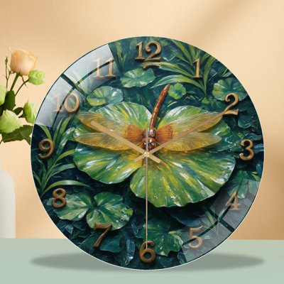 Horloge murale en forme de libellule horloge murale
