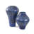 Nestora Art Glass in Deep Azure Blue- Short