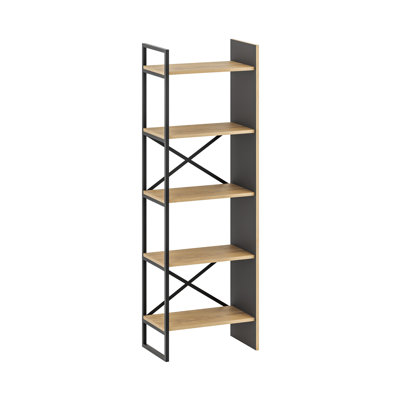 Bookcase 58 cm with 5-Tier Design