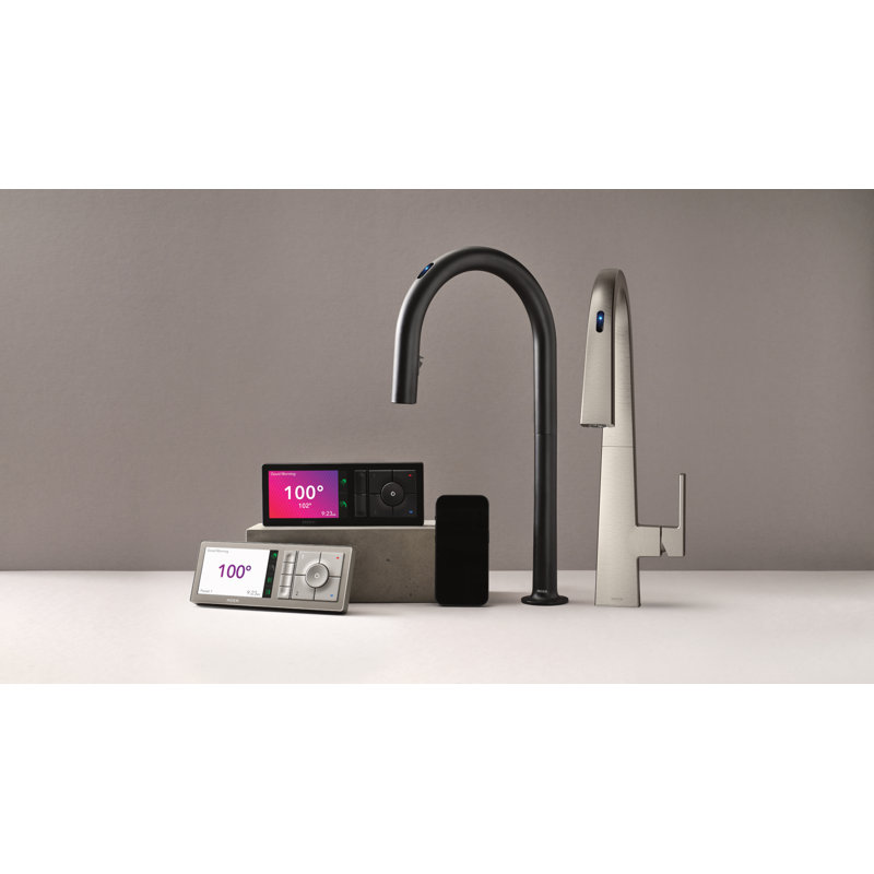 Smart Shower 2-Outlet Digital Shower Controller for Thermostatic Shower Valve, Terra Beige