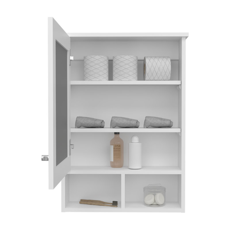 Armoire à pharmacie Gibson, salle de bain, Blanc / Blanc