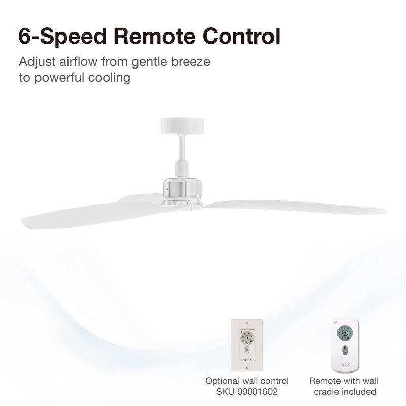 Viceroy 52in 3-Blades Indoor Ceiling Fan with Remote Control, White