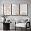 "Mid-Century Modern Boho" Duotone Beige Abstract Lines-73227860-119460496
