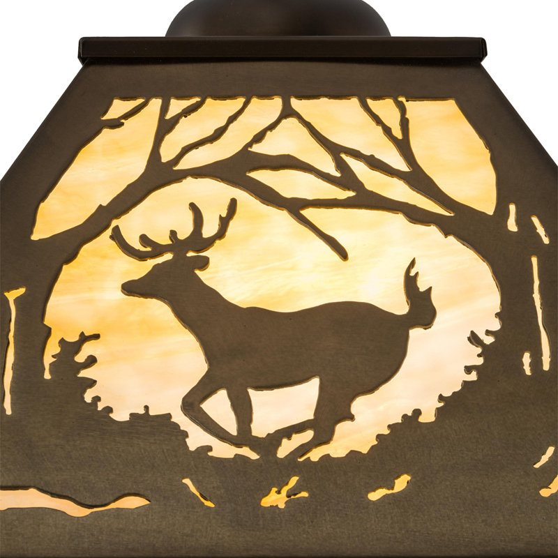 Luminaire suspendu conique unique à 2 lumières, Ambre