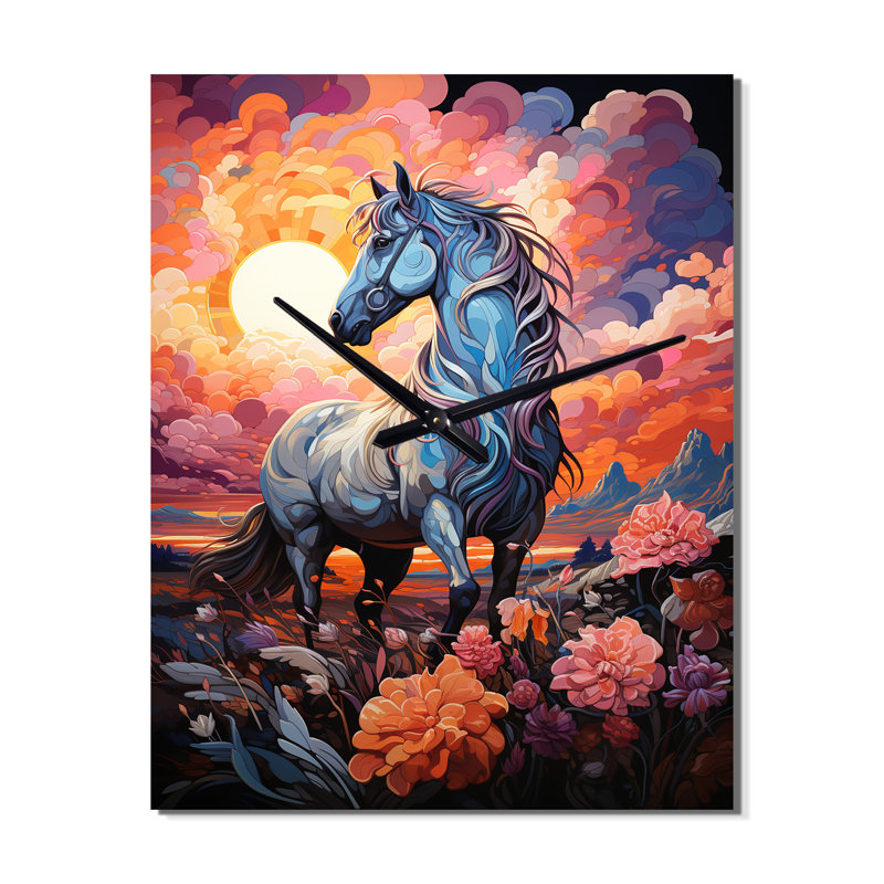 Carousel Carousel Dreams - Cityscapes Wall Clock, 32" H x 24" W x 1" D