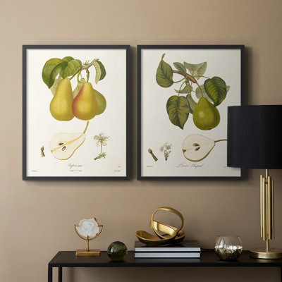 Vintage Pears V-Premium Framed Print -Ready to Hang - No Nails Required - No Nails Required