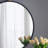 Iron Frame Vertical Round Mirror
